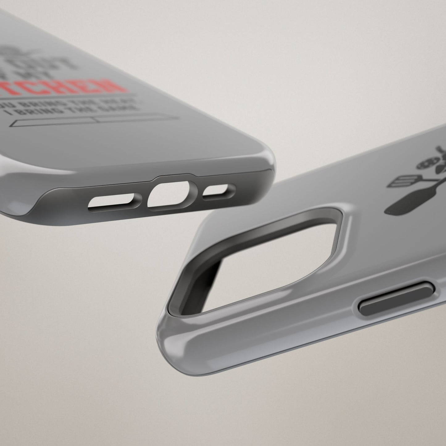 Funny Pickleball Magnetic Tough Phone Case – Durable Protection with Culinary Personality