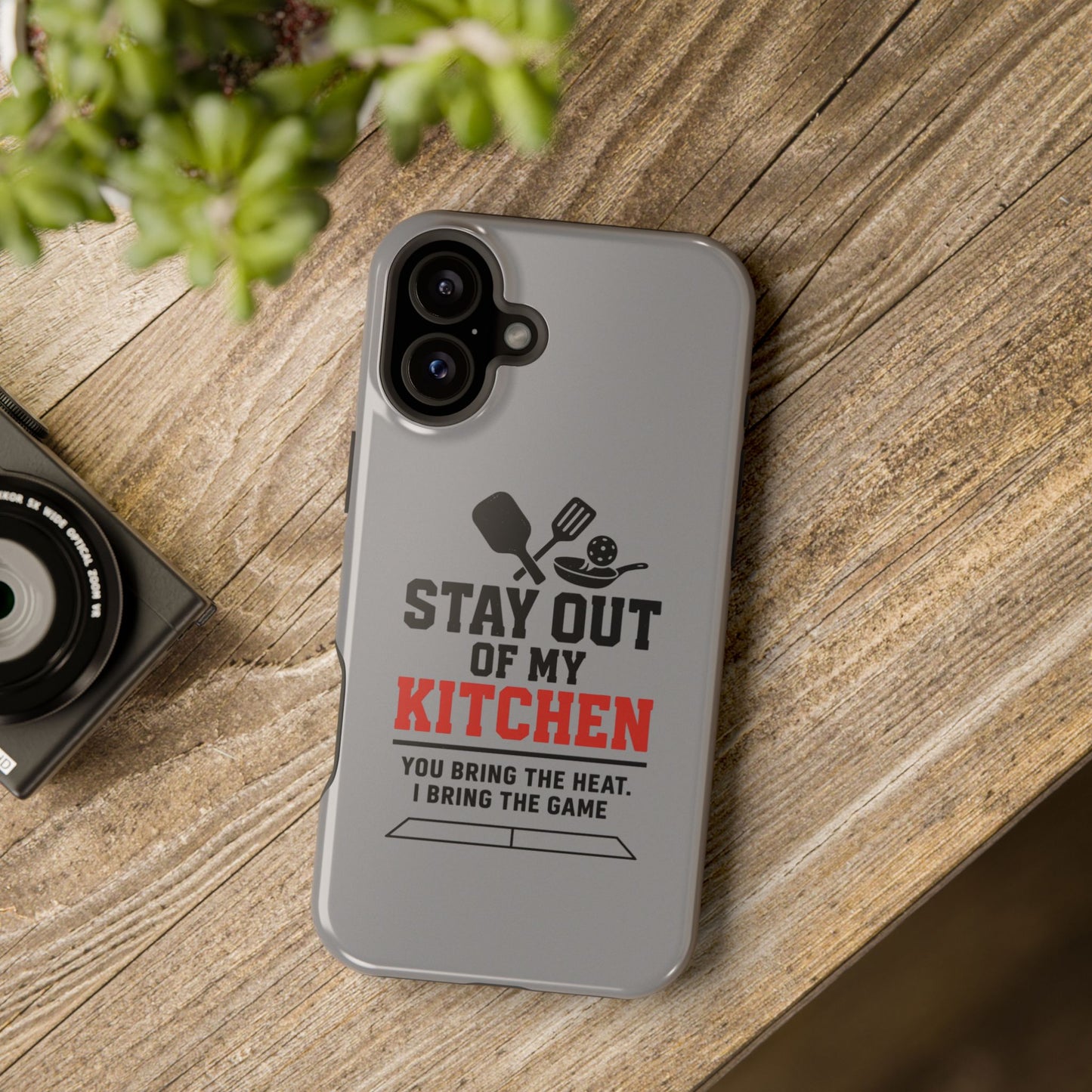 Funny Pickleball Magnetic Tough Phone Case – Durable Protection with Culinary Personality