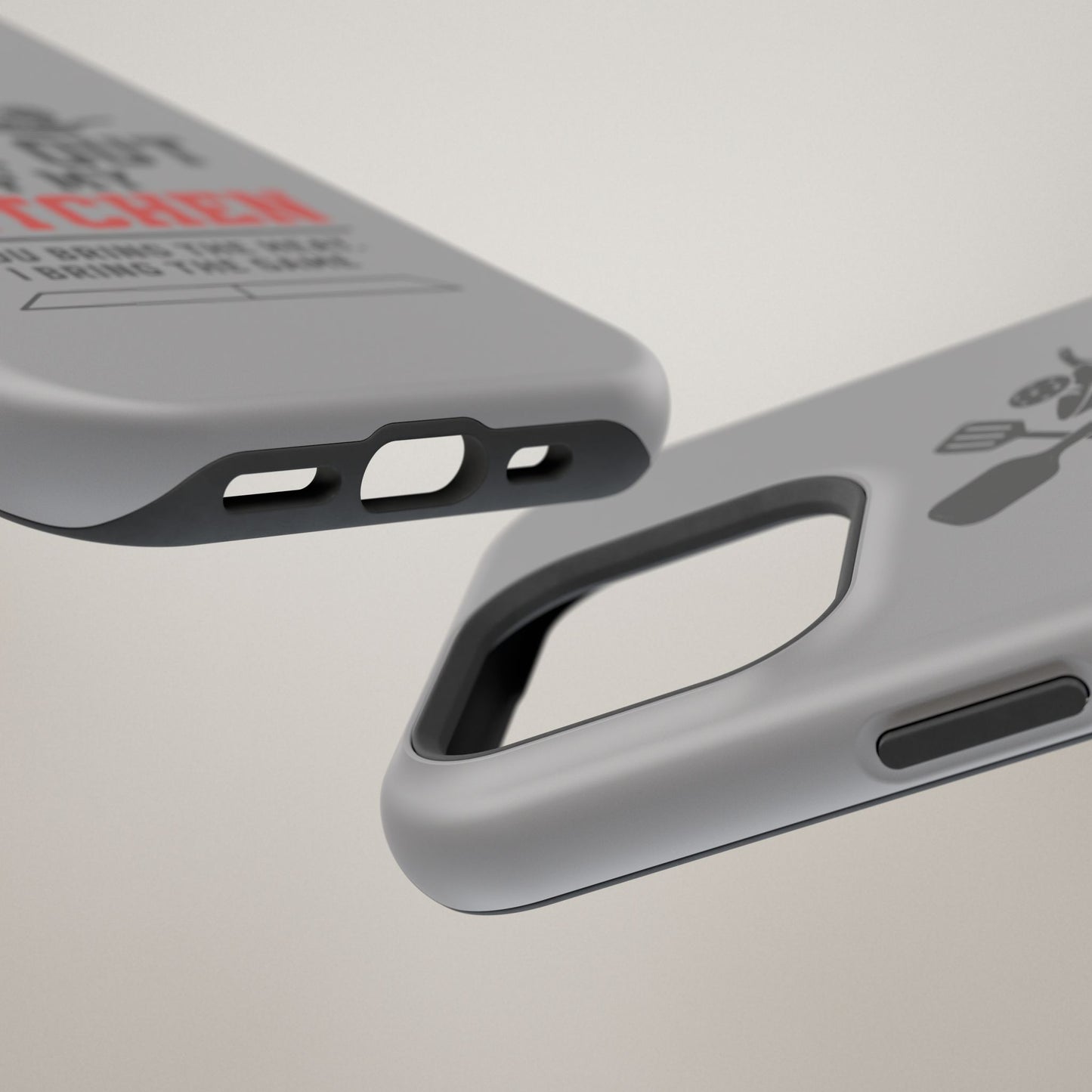 Funny Pickleball Magnetic Tough Phone Case – Durable Protection with Culinary Personality