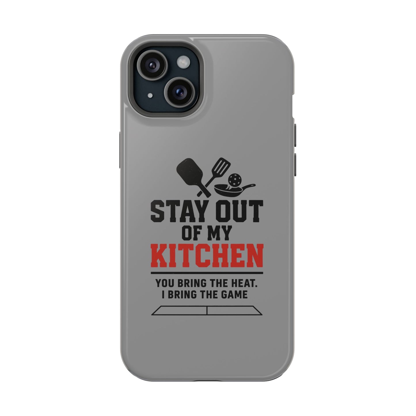 Funny Pickleball Magnetic Tough Phone Case – Durable Protection with Culinary Personality