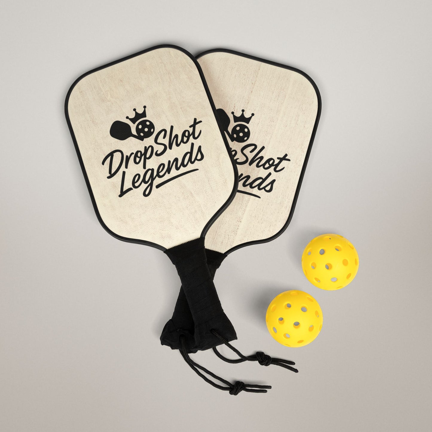 Complete Pickleball Starter Kit - Wood Paddles, Balls & Carry Bag | Perfect for All Ages