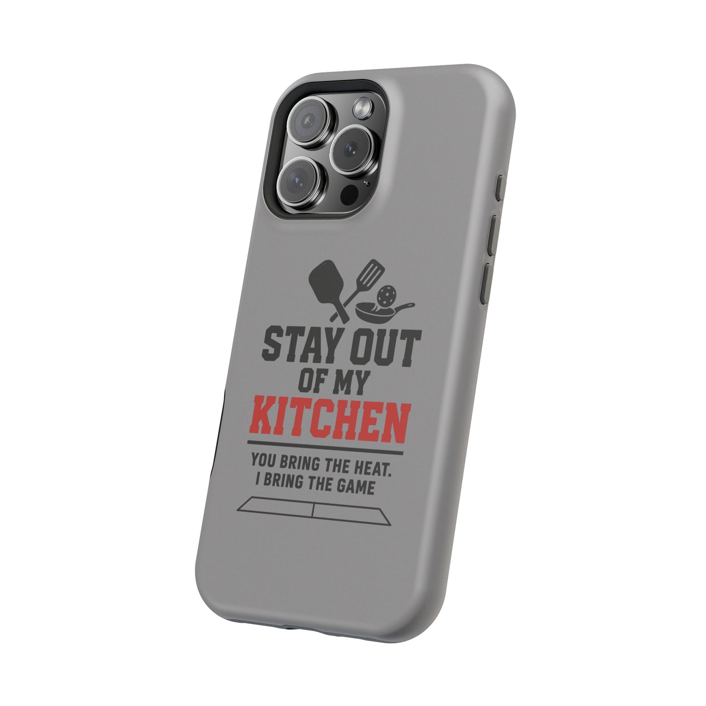 Funny Pickleball Magnetic Tough Phone Case – Durable Protection with Culinary Personality
