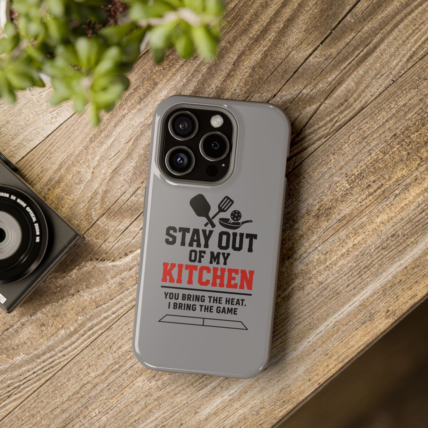 Funny Pickleball Magnetic Tough Phone Case – Durable Protection with Culinary Personality