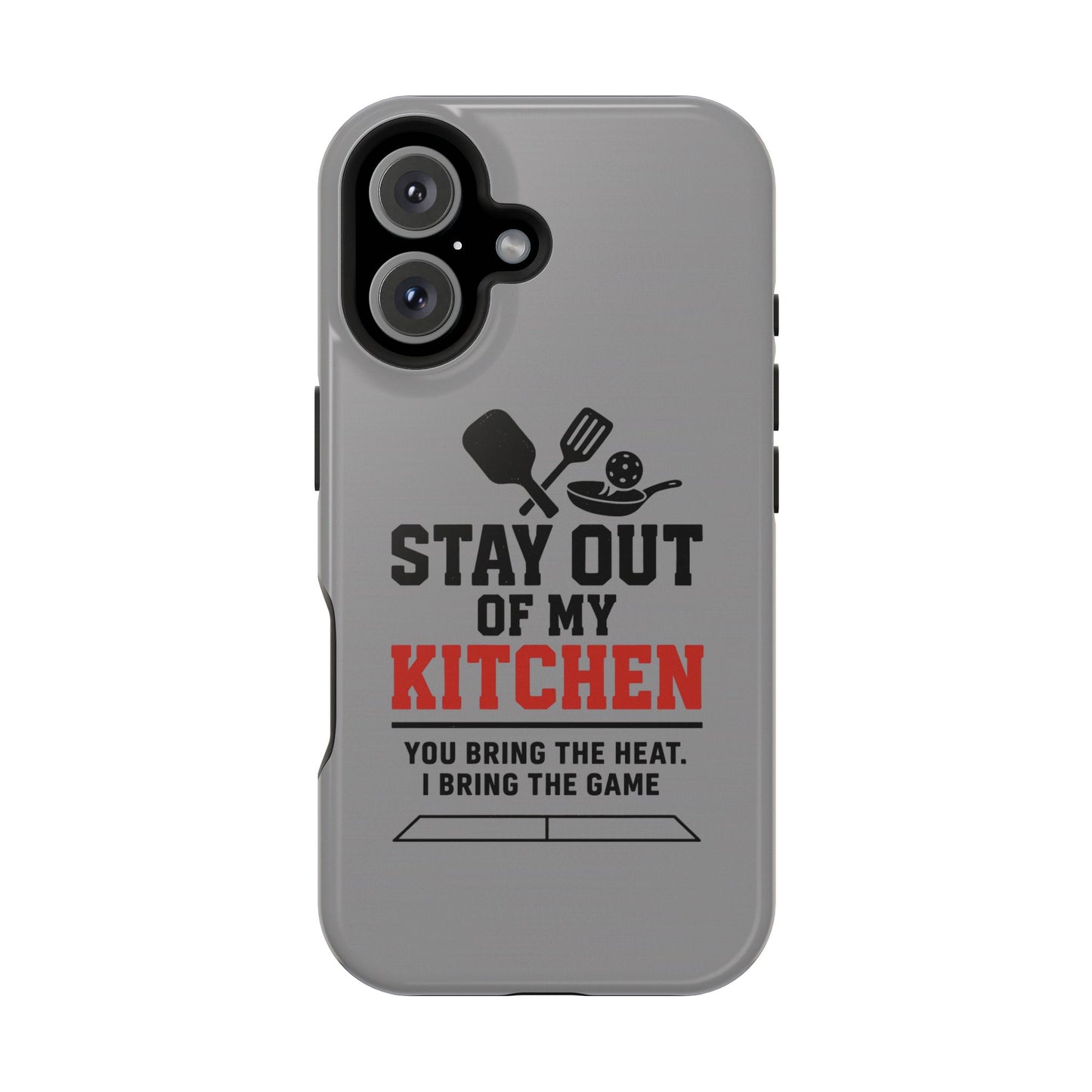 Funny Pickleball Magnetic Tough Phone Case – Durable Protection with Culinary Personality