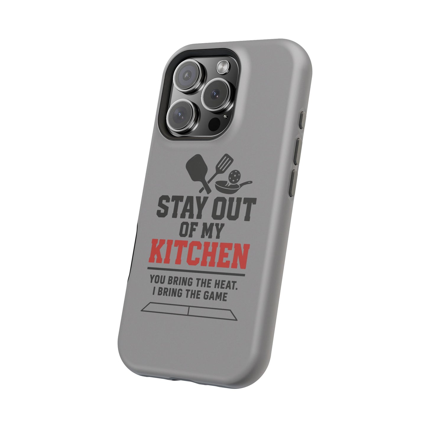 Funny Pickleball Magnetic Tough Phone Case – Durable Protection with Culinary Personality