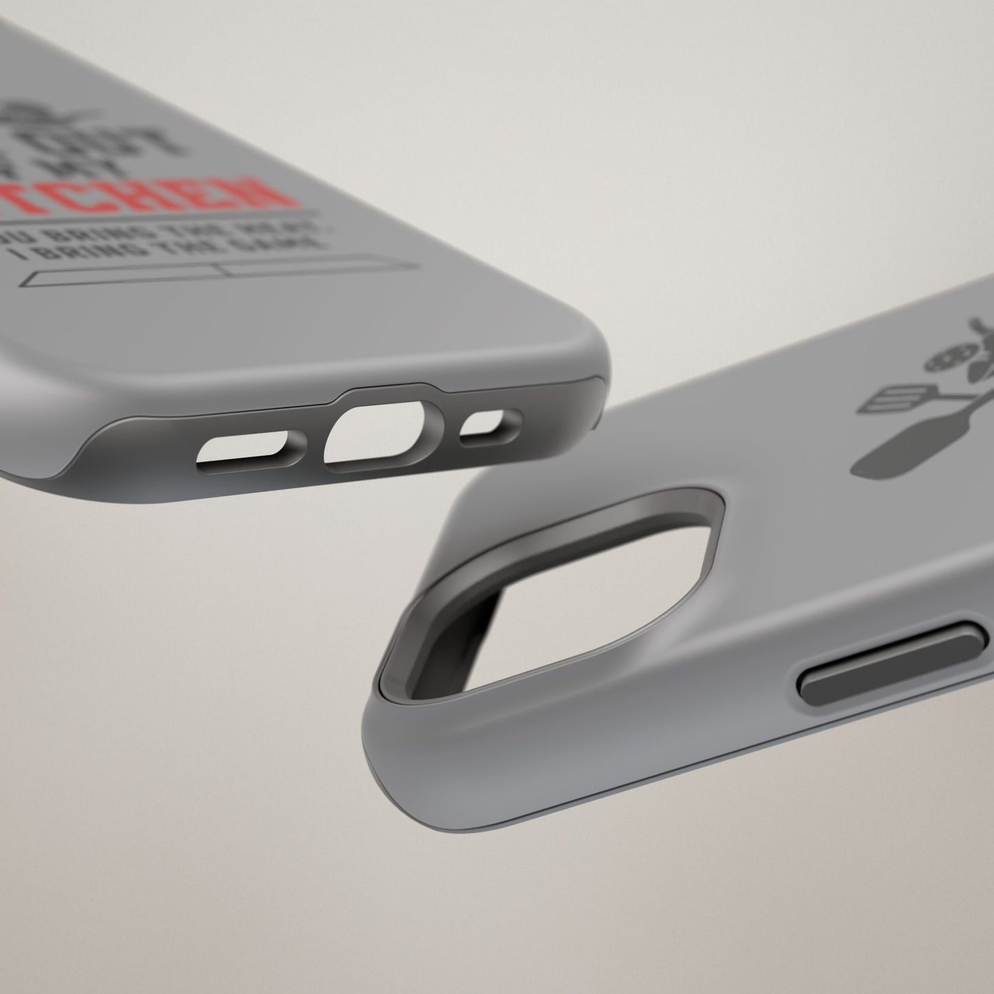 Funny Pickleball Magnetic Tough Phone Case – Durable Protection with Culinary Personality