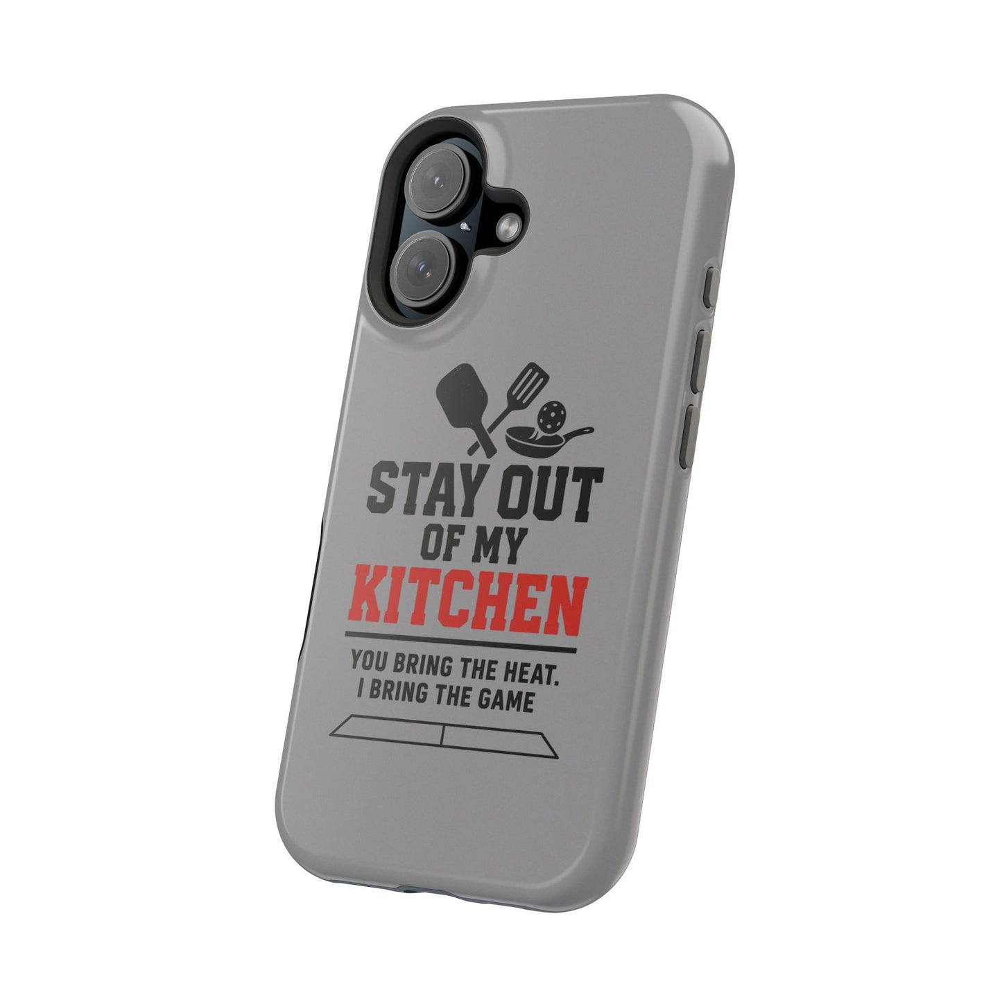 Funny Pickleball Magnetic Tough Phone Case – Durable Protection with Culinary Personality