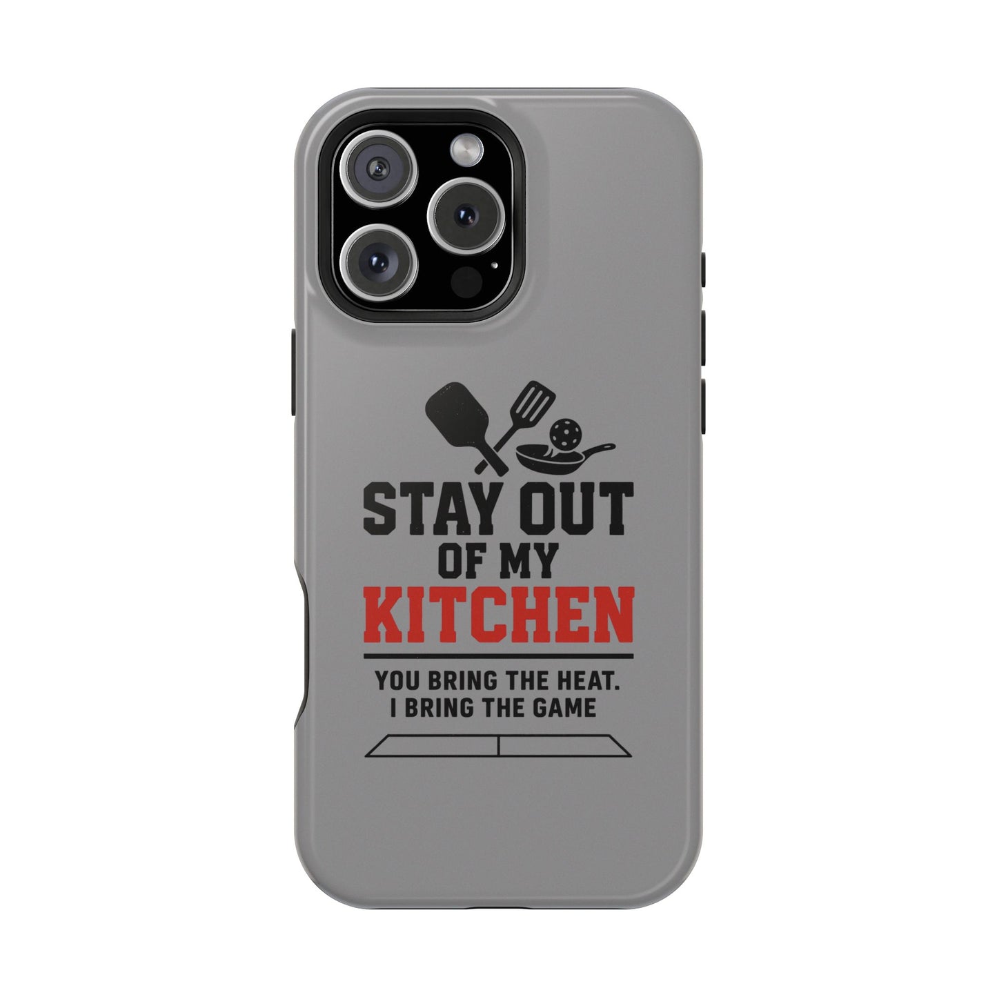 Funny Pickleball Magnetic Tough Phone Case – Durable Protection with Culinary Personality