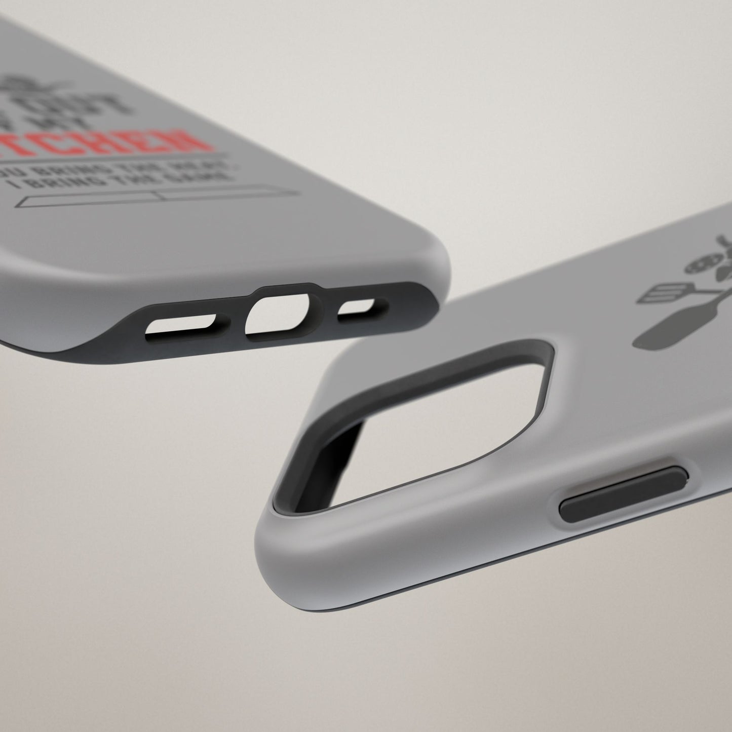 Funny Pickleball Magnetic Tough Phone Case – Durable Protection with Culinary Personality