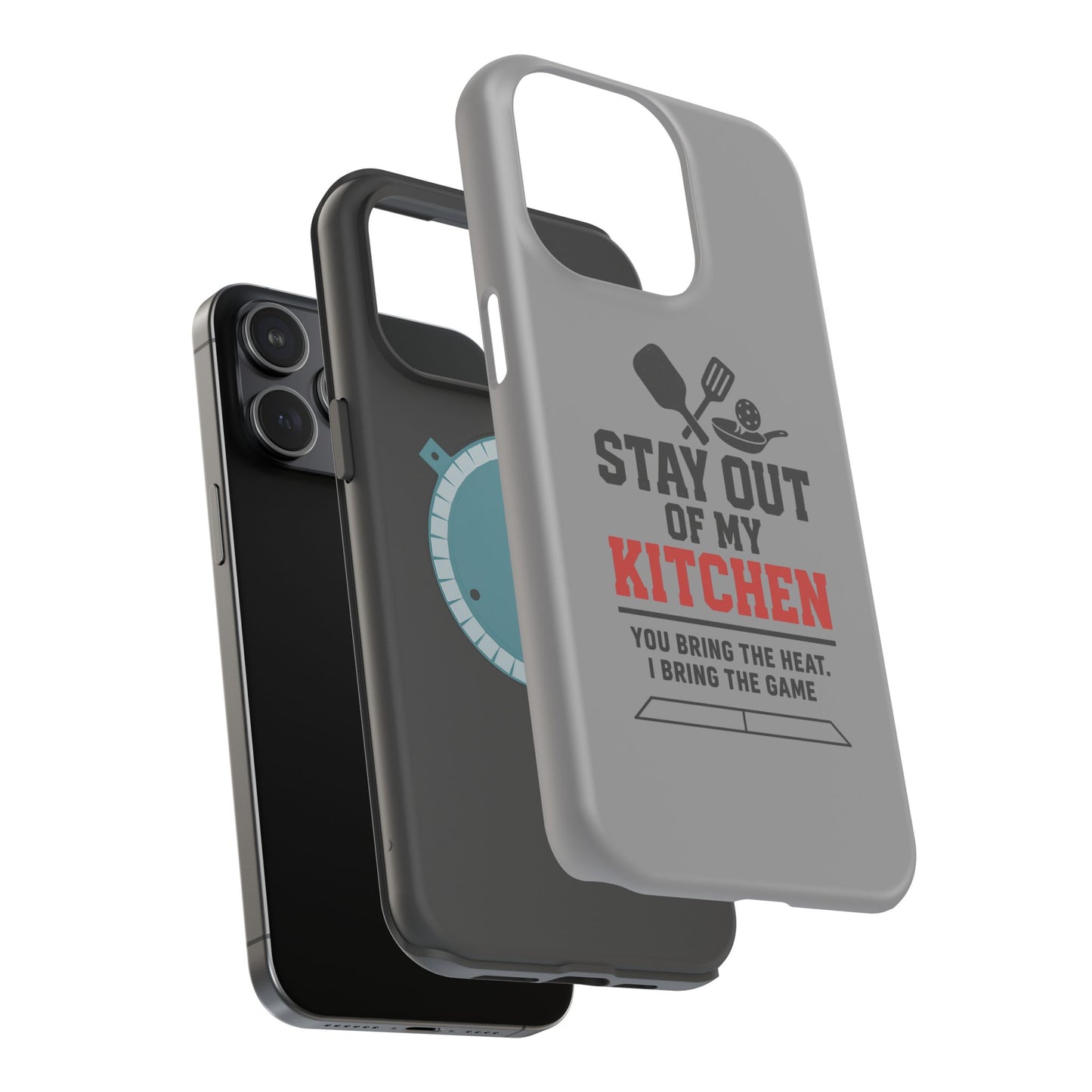 Funny Pickleball Magnetic Tough Phone Case – Durable Protection with Culinary Personality