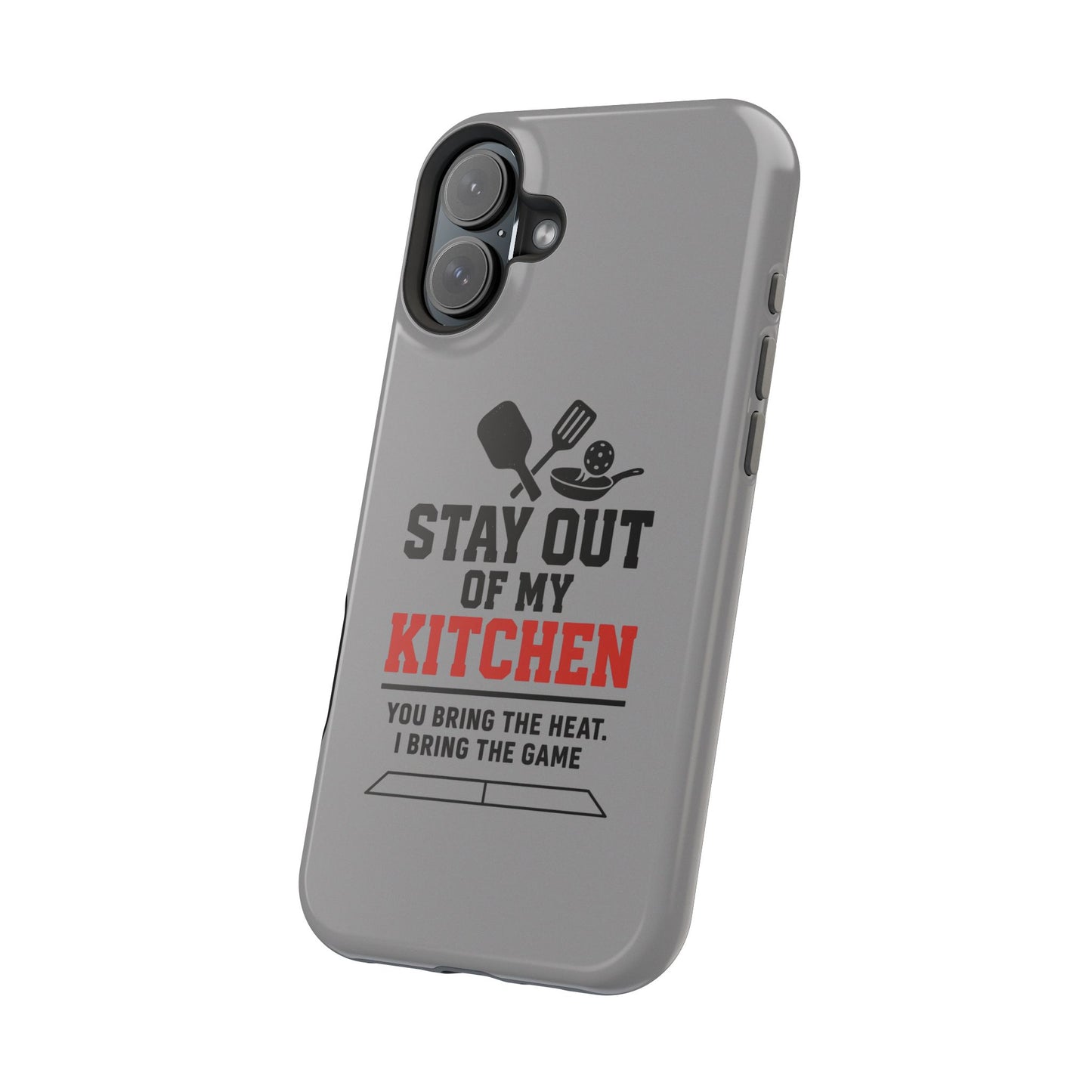 Funny Pickleball Magnetic Tough Phone Case – Durable Protection with Culinary Personality