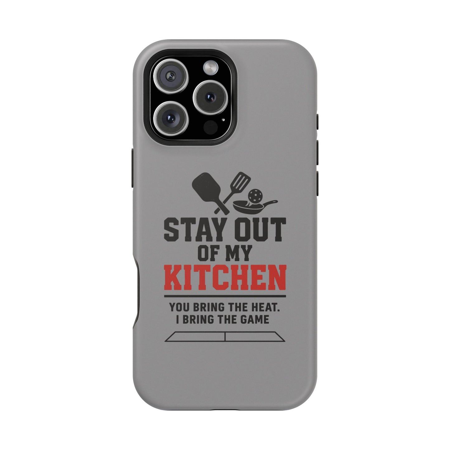Funny Pickleball Magnetic Tough Phone Case – Durable Protection with Culinary Personality