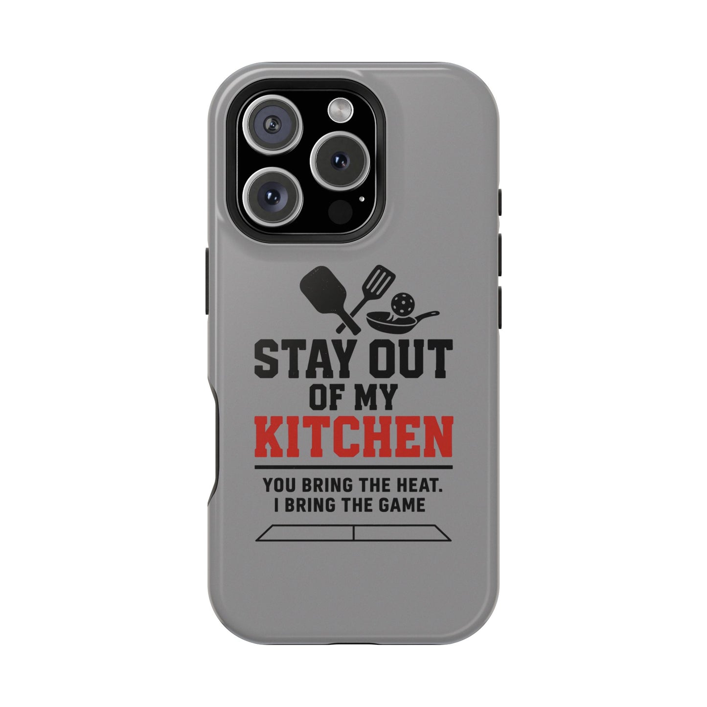 Funny Pickleball Magnetic Tough Phone Case – Durable Protection with Culinary Personality
