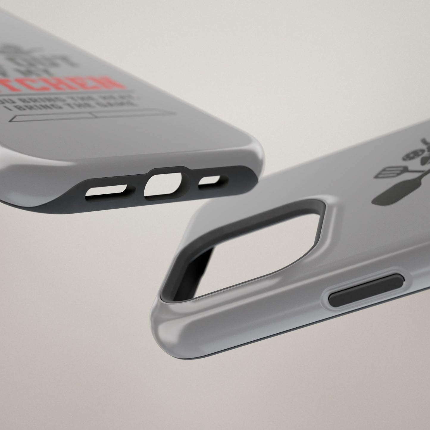 Funny Pickleball Magnetic Tough Phone Case – Durable Protection with Culinary Personality