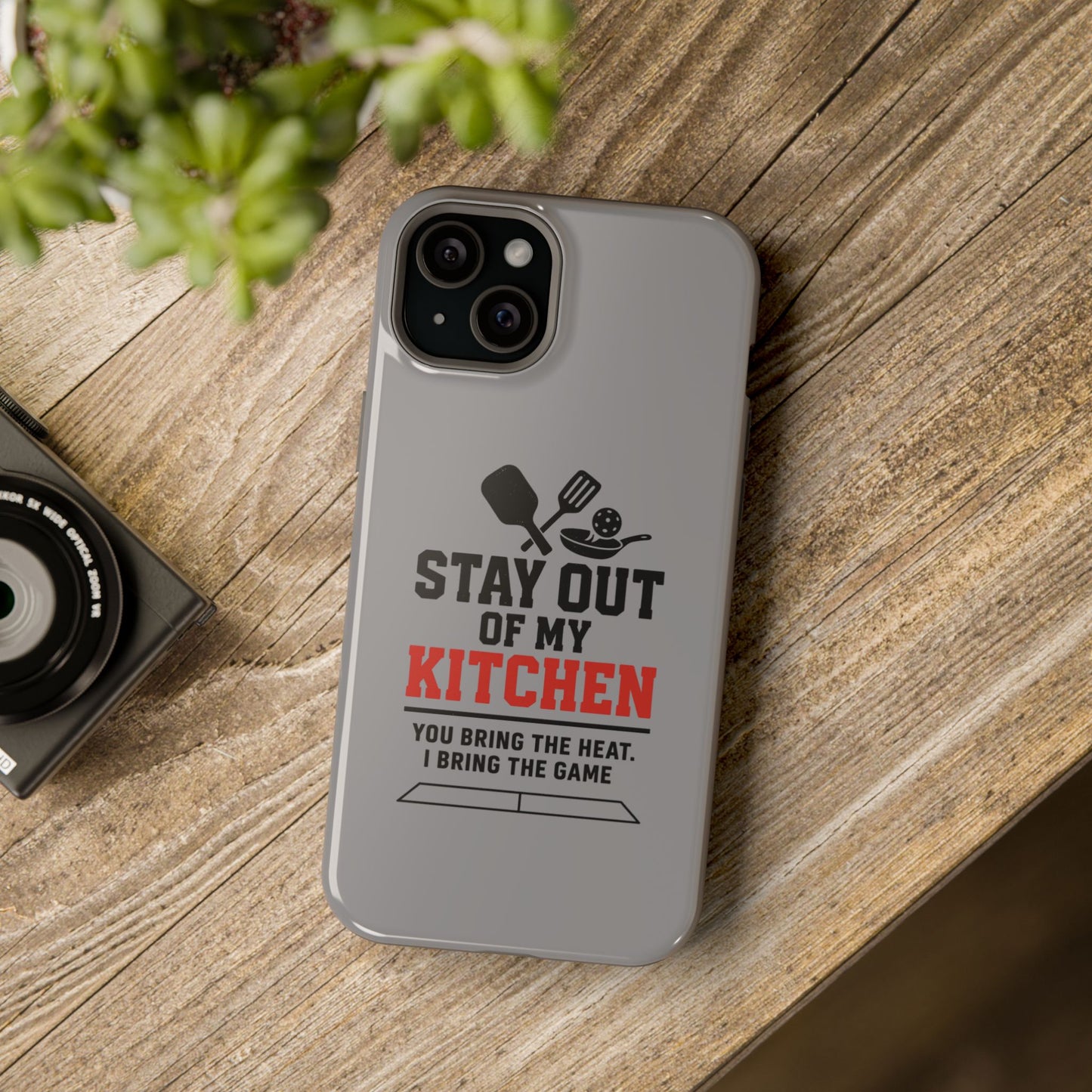 Funny Pickleball Magnetic Tough Phone Case – Durable Protection with Culinary Personality