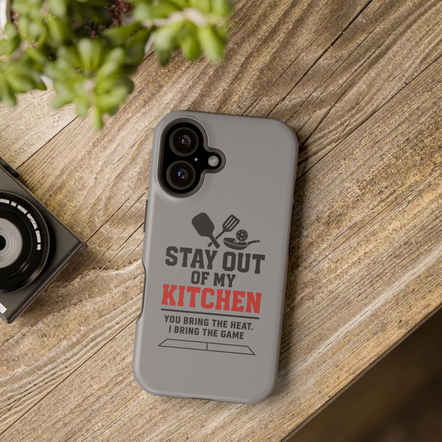Funny Pickleball Magnetic Tough Phone Case – Durable Protection with Culinary Personality