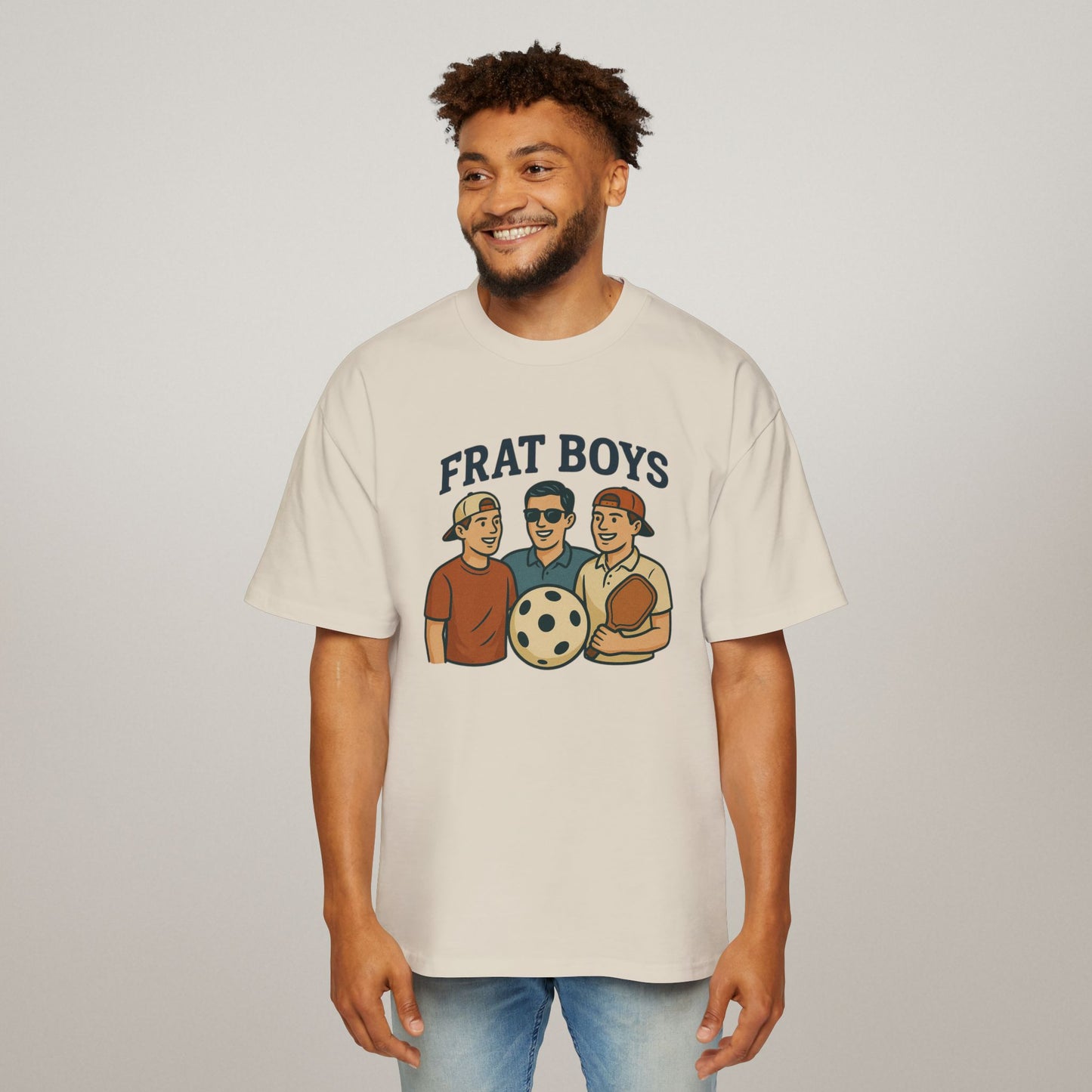 Men’s Oversized Pickleball T-Shirt – Streetwear Comfort, Court-Ready Style, Heavy Cotton Build