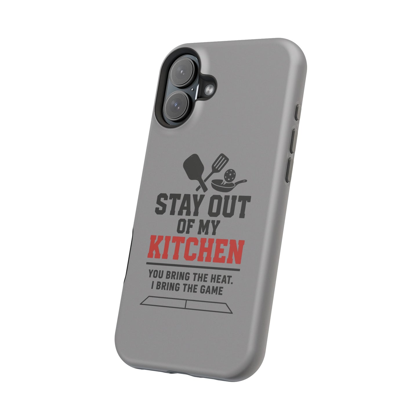 Funny Pickleball Magnetic Tough Phone Case – Durable Protection with Culinary Personality