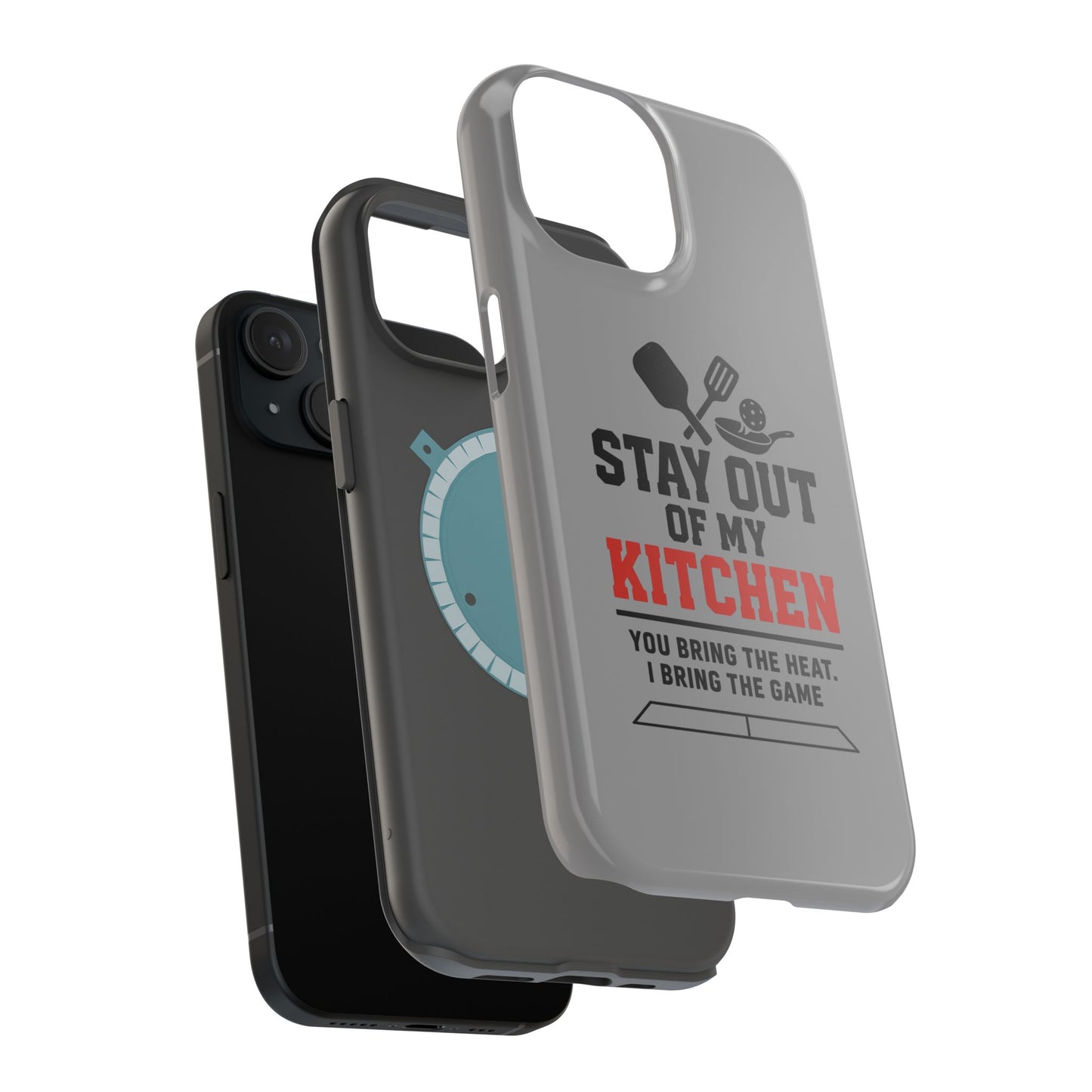 Funny Pickleball Magnetic Tough Phone Case – Durable Protection with Culinary Personality