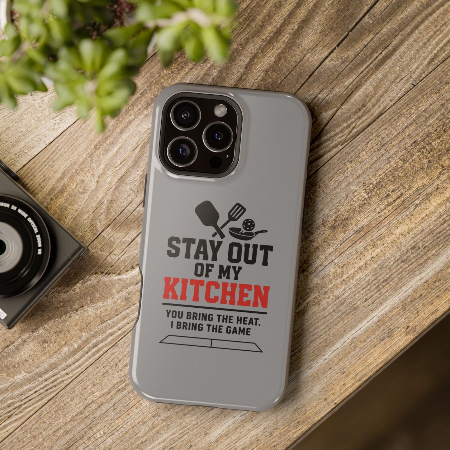 Funny Pickleball Magnetic Tough Phone Case – Durable Protection with Culinary Personality