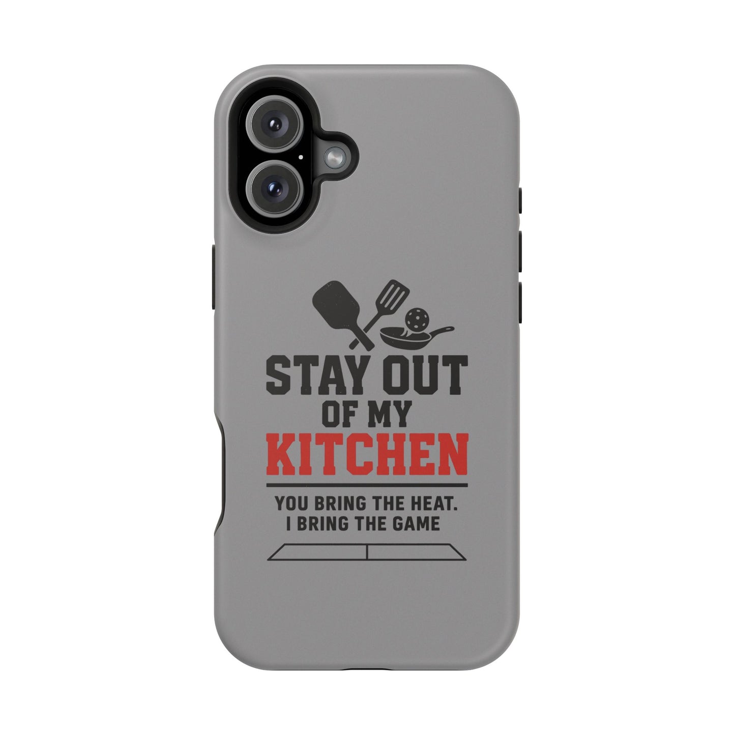 Funny Pickleball Magnetic Tough Phone Case – Durable Protection with Culinary Personality