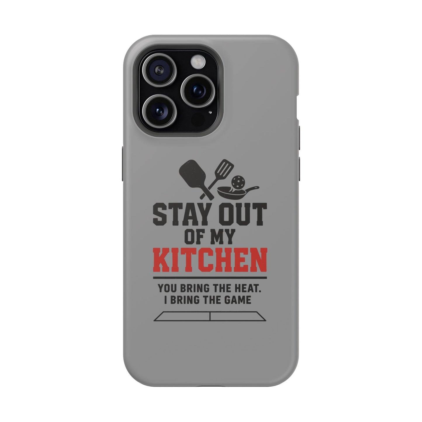 Funny Pickleball Magnetic Tough Phone Case – Durable Protection with Culinary Personality