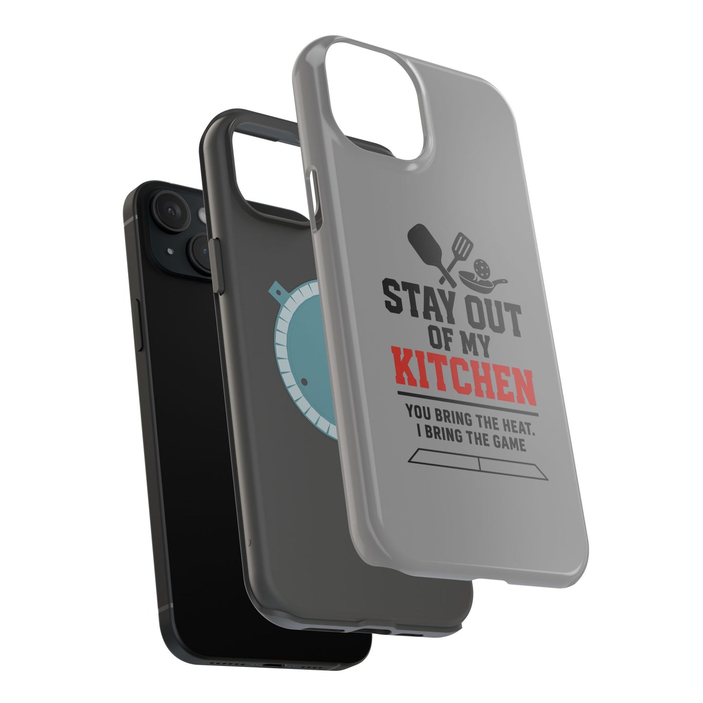 Funny Pickleball Magnetic Tough Phone Case – Durable Protection with Culinary Personality