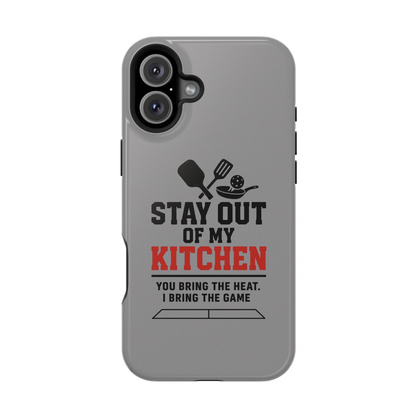 Funny Pickleball Magnetic Tough Phone Case – Durable Protection with Culinary Personality