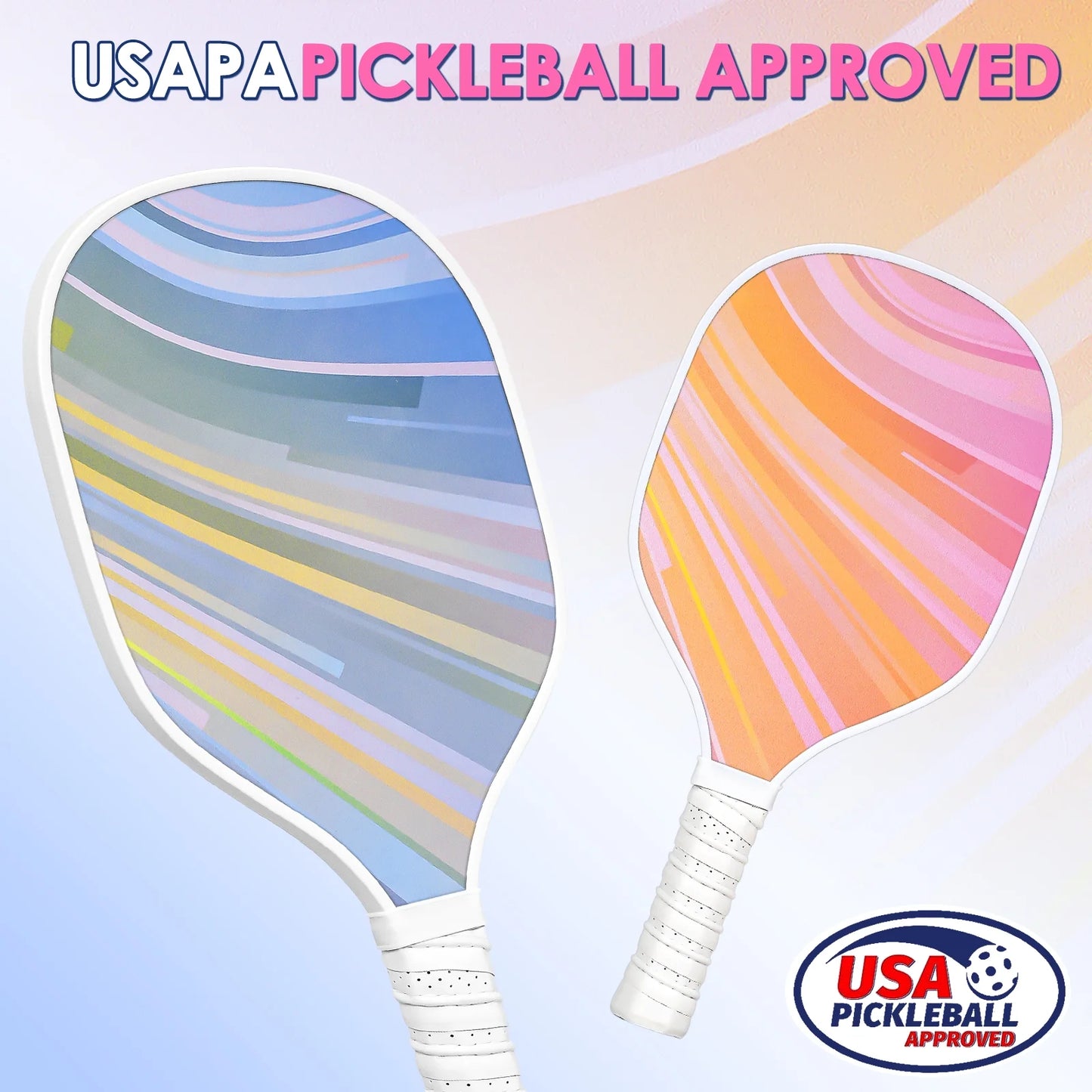 Pickleball Paddle Set – USAPA Approved | 4 Wood Paddles, 4 Indoor/Outdoor Pickleballs & Carry Bag | Beginner & Family-Friendly Pickleball Racket Set for Adults & Kids