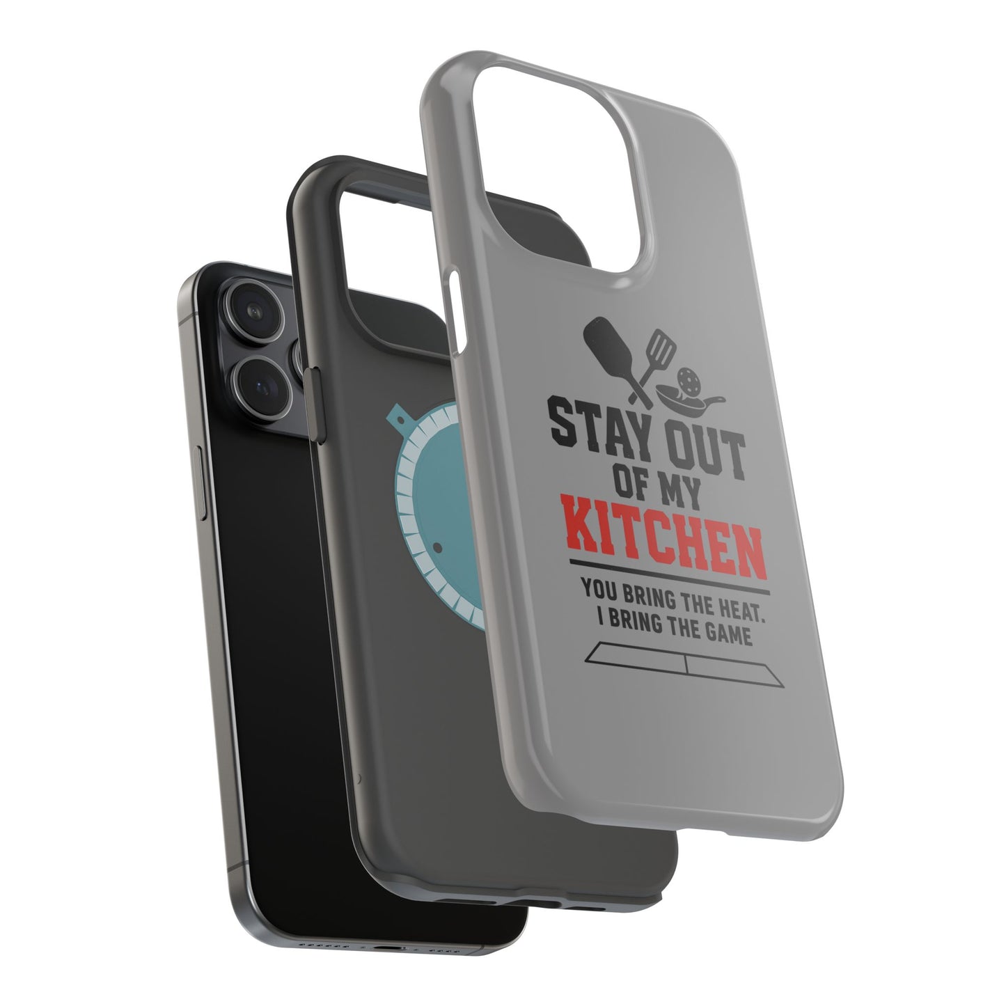 Funny Pickleball Magnetic Tough Phone Case – Durable Protection with Culinary Personality
