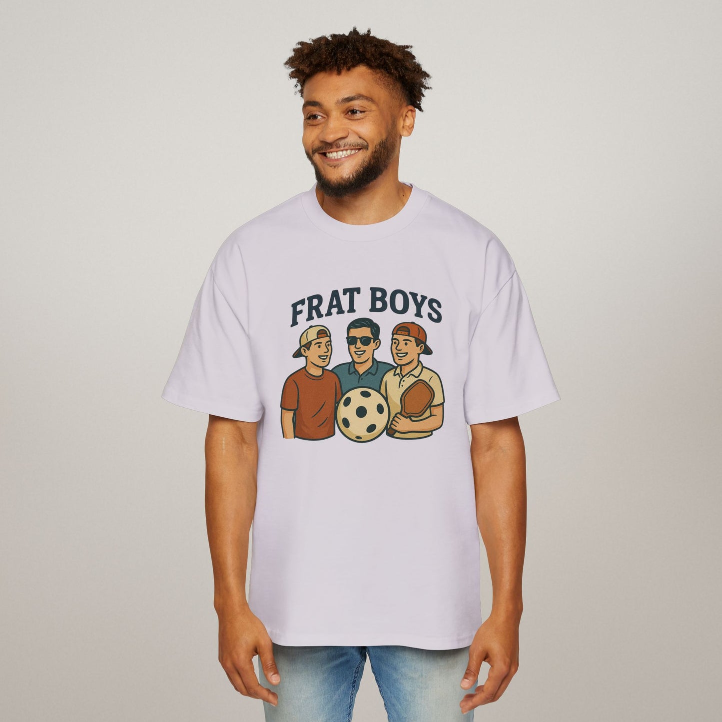 Men’s Oversized Pickleball T-Shirt – Streetwear Comfort, Court-Ready Style, Heavy Cotton Build