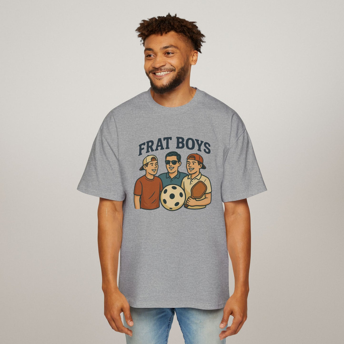 Men’s Oversized Pickleball T-Shirt – Streetwear Comfort, Court-Ready Style, Heavy Cotton Build
