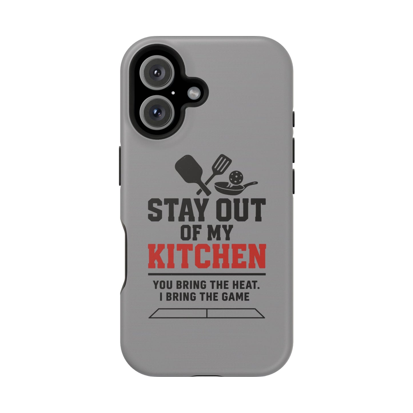 Funny Pickleball Magnetic Tough Phone Case – Durable Protection with Culinary Personality