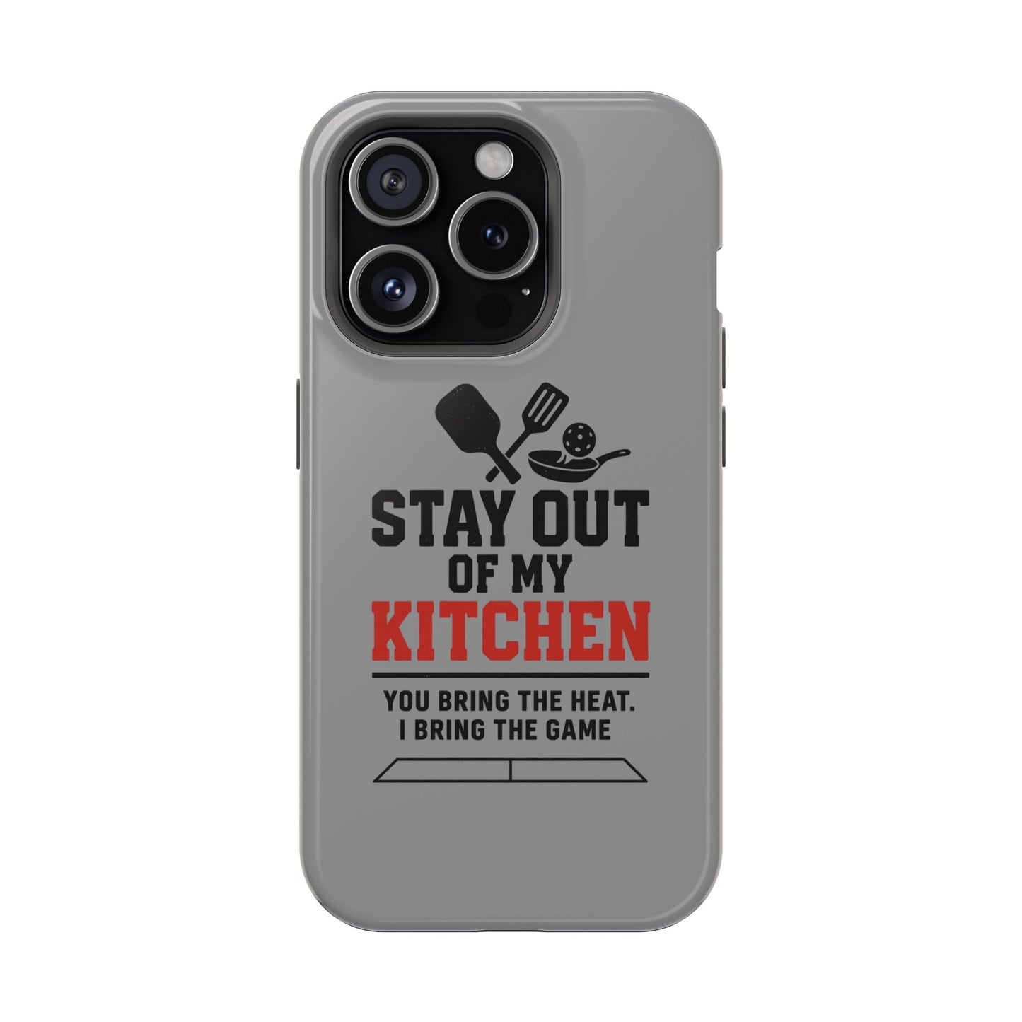 Funny Pickleball Magnetic Tough Phone Case – Durable Protection with Culinary Personality