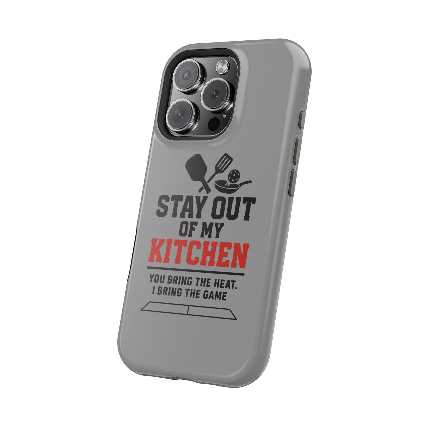 Funny Pickleball Magnetic Tough Phone Case – Durable Protection with Culinary Personality