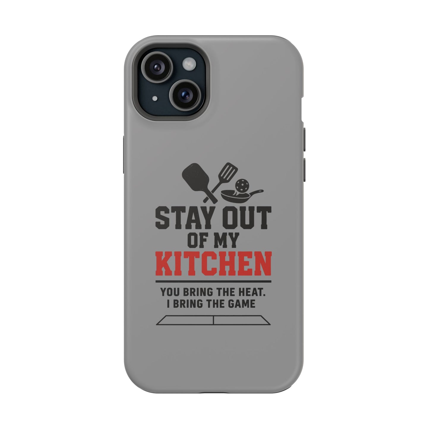 Funny Pickleball Magnetic Tough Phone Case – Durable Protection with Culinary Personality
