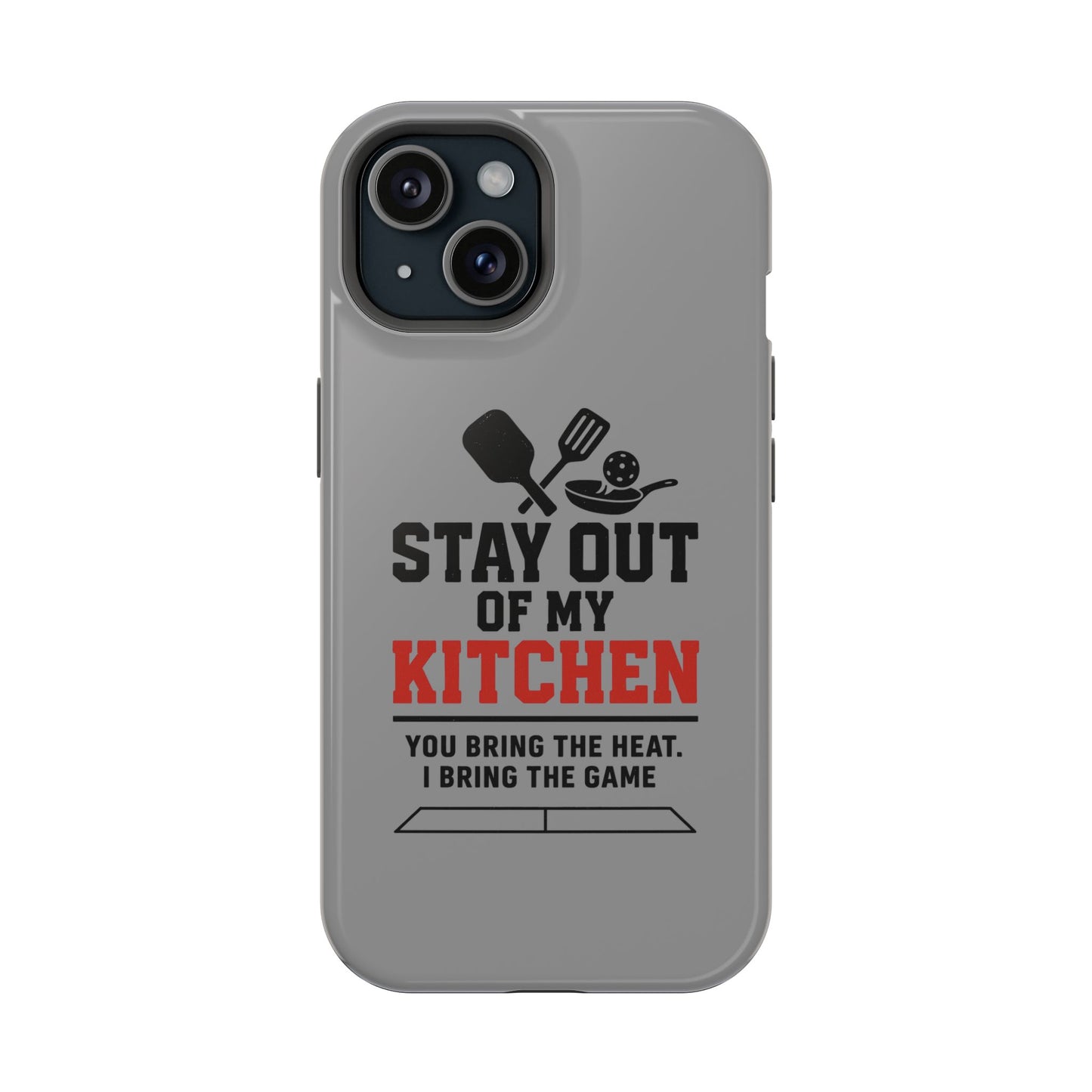 Funny Pickleball Magnetic Tough Phone Case – Durable Protection with Culinary Personality