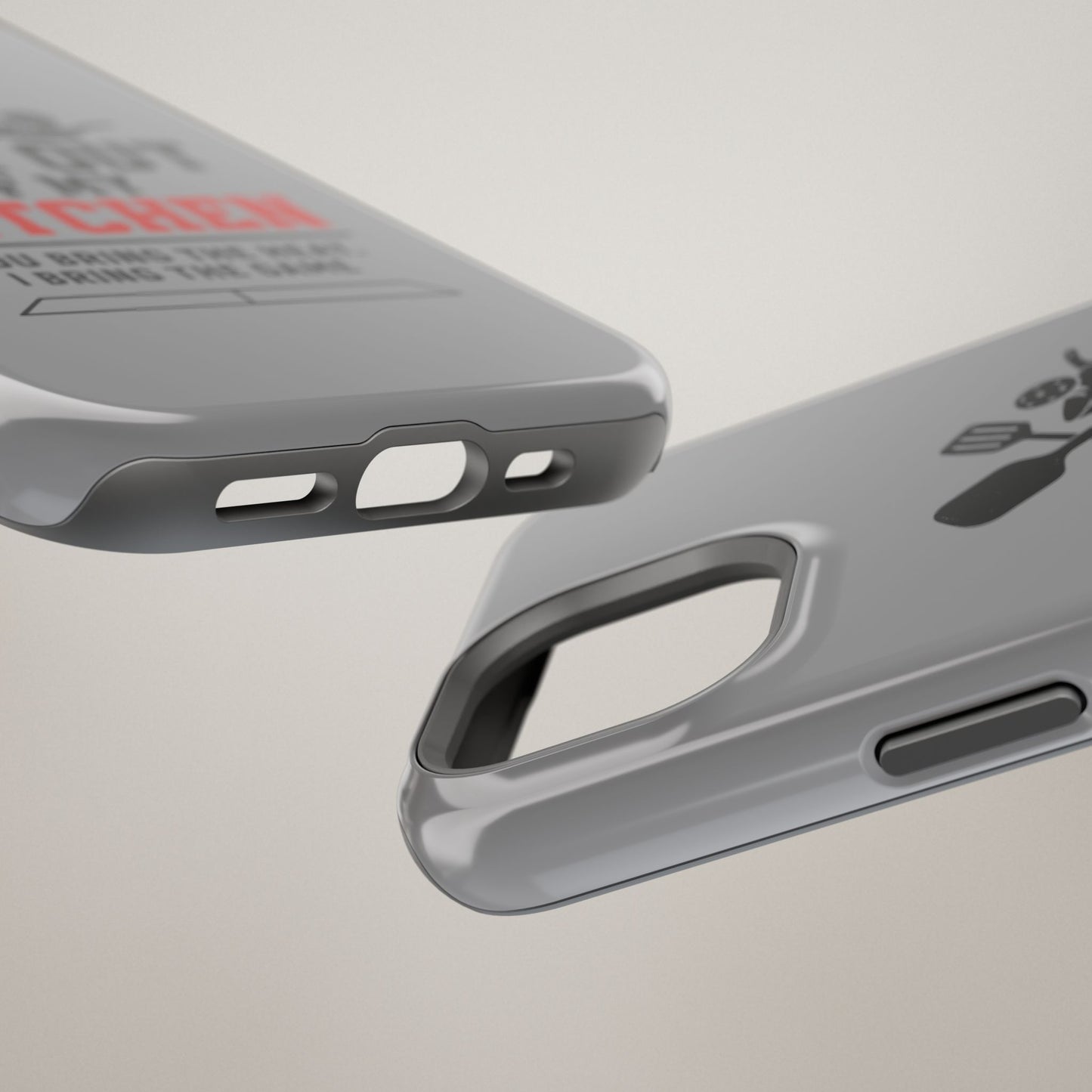 Funny Pickleball Magnetic Tough Phone Case – Durable Protection with Culinary Personality