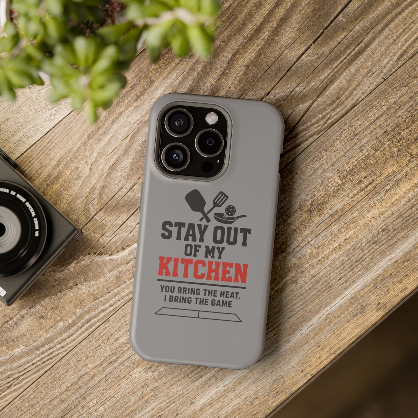 Funny Pickleball Magnetic Tough Phone Case – Durable Protection with Culinary Personality