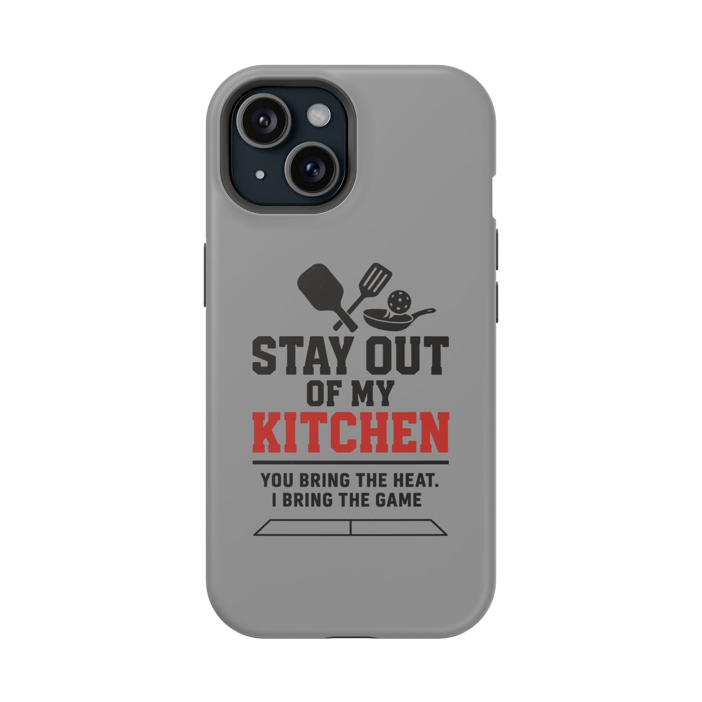 Funny Pickleball Magnetic Tough Phone Case – Durable Protection with Culinary Personality