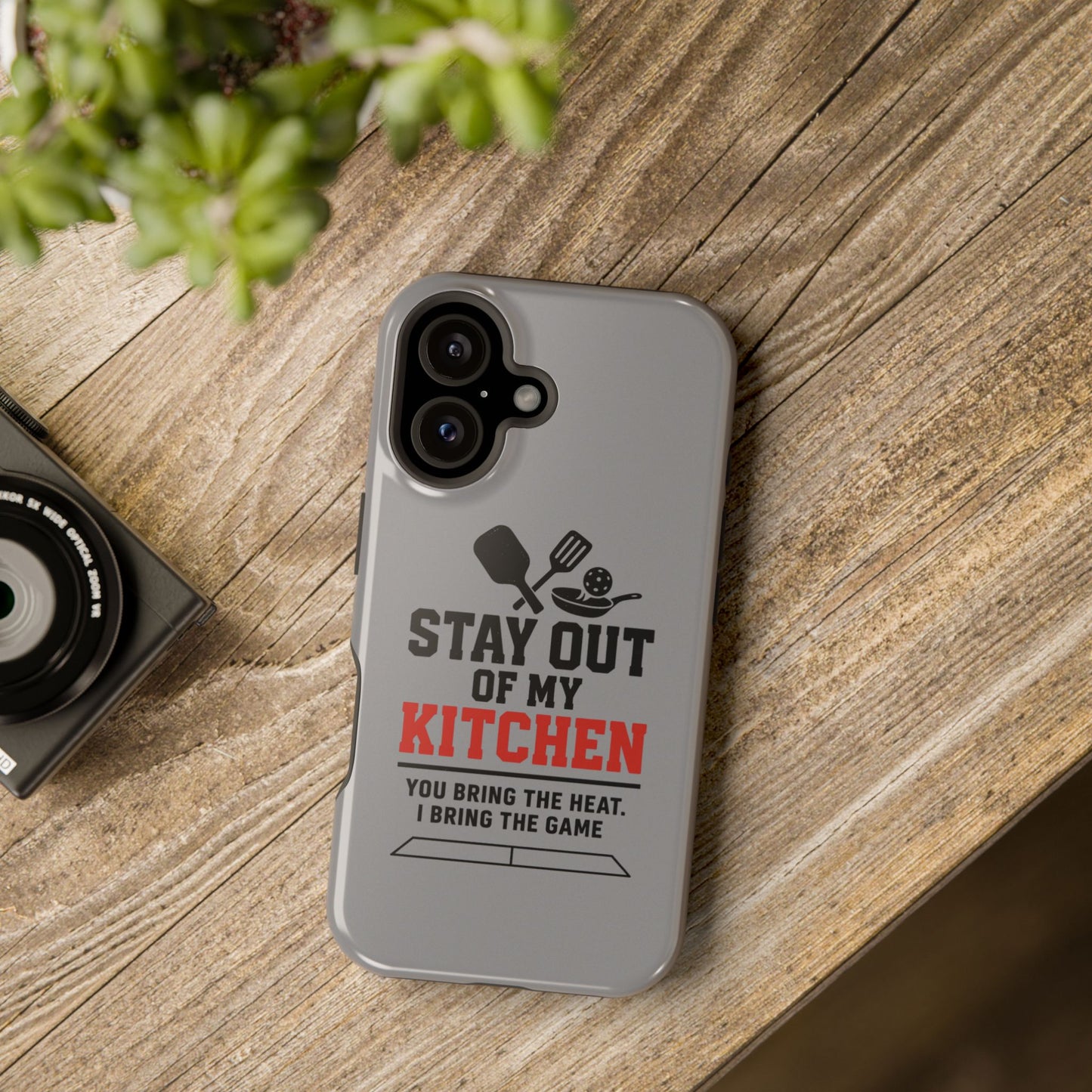 Funny Pickleball Magnetic Tough Phone Case – Durable Protection with Culinary Personality
