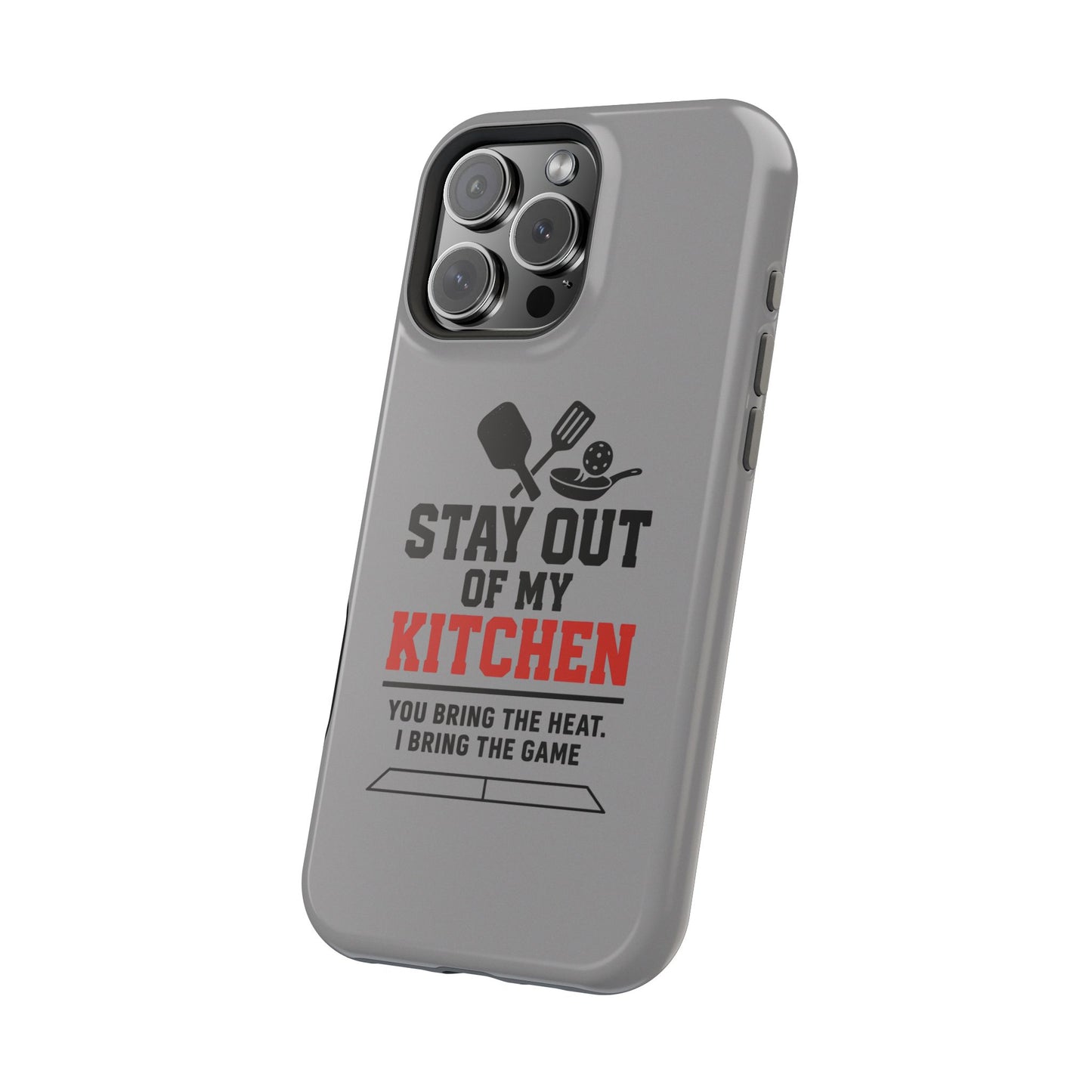 Funny Pickleball Magnetic Tough Phone Case – Durable Protection with Culinary Personality