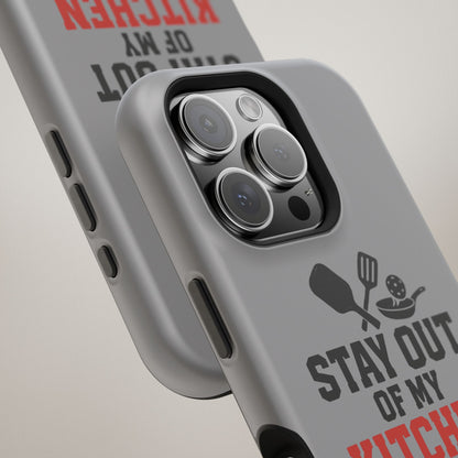 Funny Pickleball Magnetic Tough Phone Case – Durable Protection with Culinary Personality