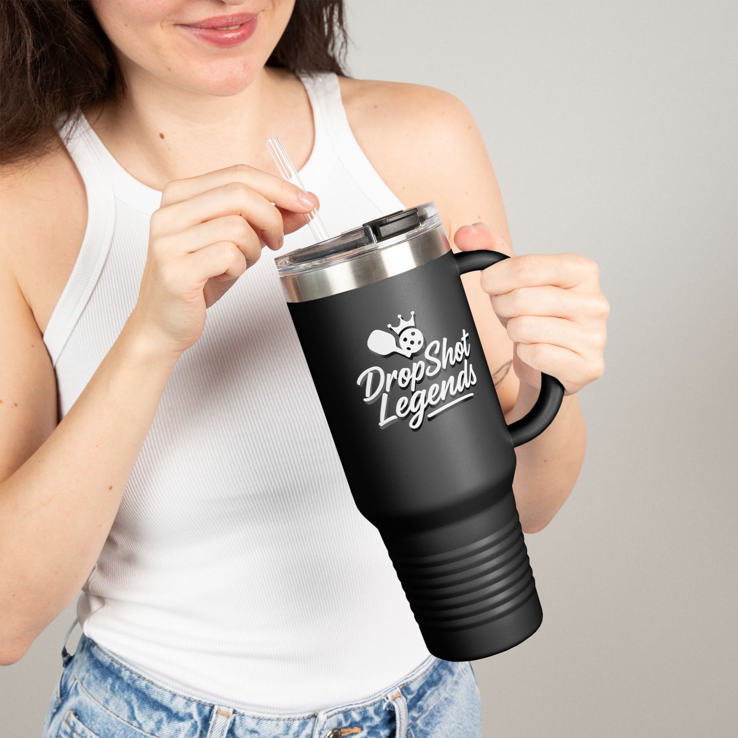 40oz Insulated Travel Mug - Stainless Steel | Hot & Cold Drinks | Leak-Proof Tumbler