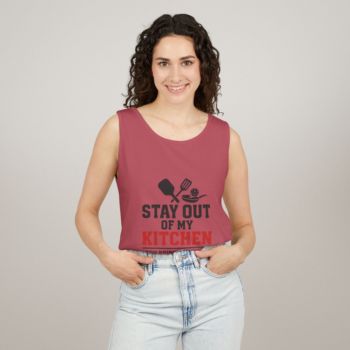 Pickleball Tank Top - 'Stay Out of My Kitchen' Activewear Shirt
