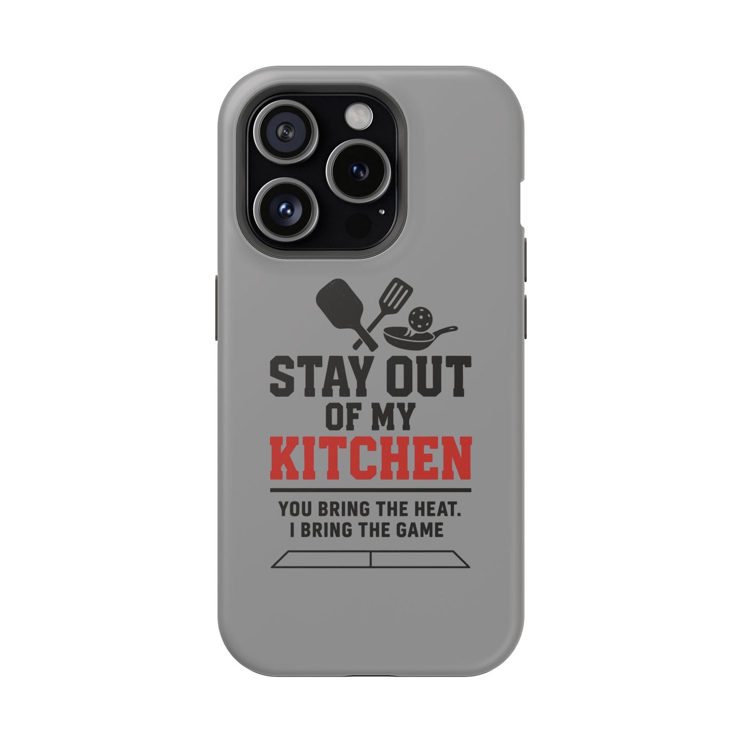 Funny Pickleball Magnetic Tough Phone Case – Durable Protection with Culinary Personality