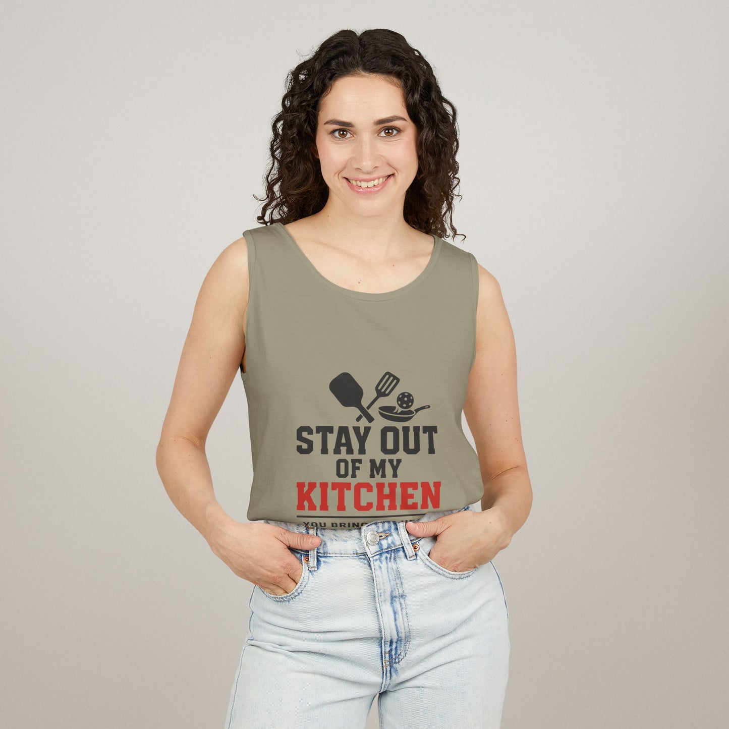 Pickleball Tank Top - 'Stay Out of My Kitchen' Activewear Shirt
