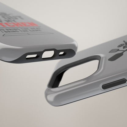 Funny Pickleball Magnetic Tough Phone Case – Durable Protection with Culinary Personality