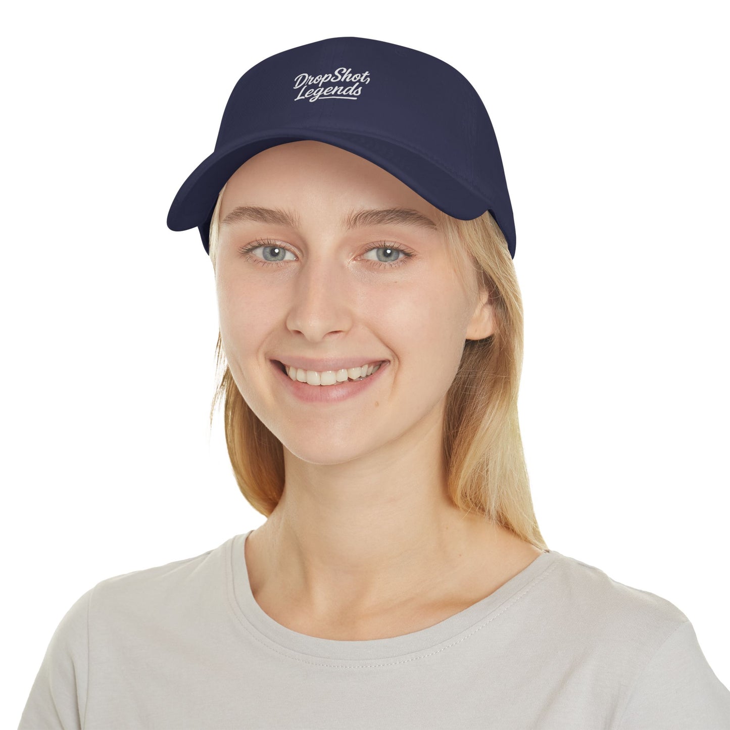 DropShotLegends Custom Casual Cotton Baseball Cap - Breathable Low Profile Everyday Hat for Men/Women