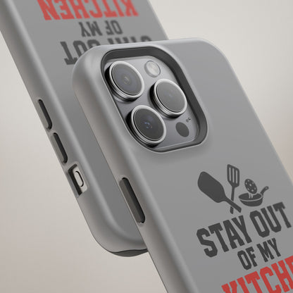 Funny Pickleball Magnetic Tough Phone Case – Durable Protection with Culinary Personality
